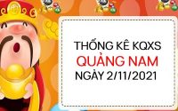 Thống kê xổ số Quảng Nam ngày 2/11/2021