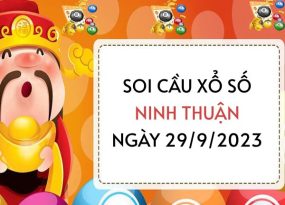 Soi cầu loto xổ số Ninh Thuận ngày 29/9/2023 hôm nay thứ 6