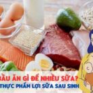 Chế độ dinh dưỡng hợp lý cho bà đẻ sau sinh