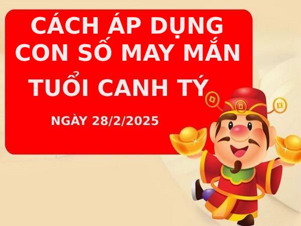 Cách áp dụng con số may mắn tuổi Canh Tý 28/2/2025 theo sự kiện trong ngày