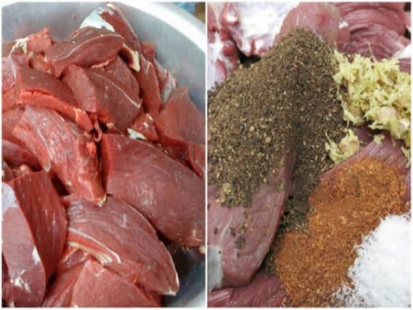 Cách chế biến bò một nắng chi tiết từng bước